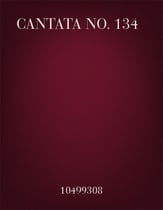 Cantata No. 134 SATB Full Score cover